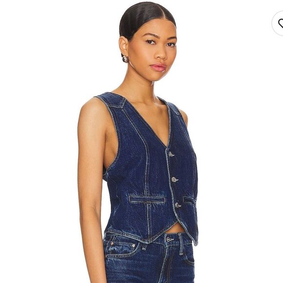 NWT Mother Superior THE MASKED RIDER-DID YOU BRING ME ANYTHING Denim Vest Large - Picture 10 of 15